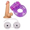 Kit Trăiri Intense: Dildo + Bile + Inel Vibrant