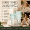 Set 2 buc Satisfyer - Feel Secure Menstrual Cup Dark Green Thumb 2