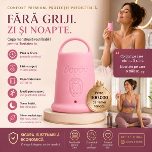 Beppy Asha – cupă Menstruală Flexibilă, sigură