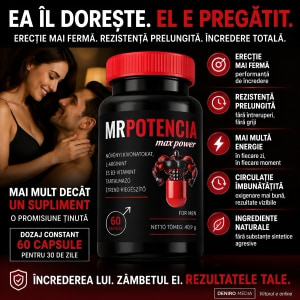Capsule Erecție MrPotencia Max Power 60capsule