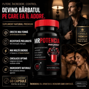 Capsule Erecție MrPotencia Max Power 60capsule