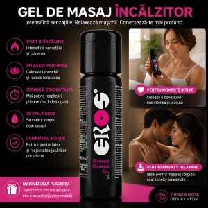 Eros Gel Masaj Încălzitor 100 ml — Efect Cald