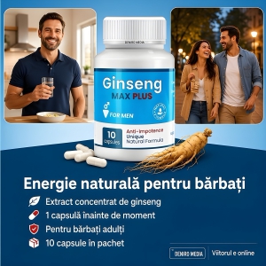 Ginseng Max Plus Pentru Erecție 10 capsule