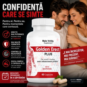 Golden Erect 60 Capsule Pentru Erecție și Volum Masculin 60buc