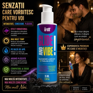 Intt Slide And Vibe, Lubrifiant Vibrant Mure 35 ml