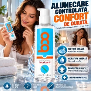 Lubrifiant BOO Anal Relax cu Textură Groasă 150 ml