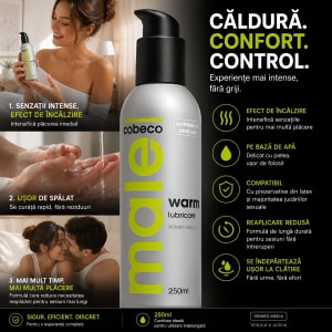 Lubrifiant cu Efect de Încălzire Male 250ml