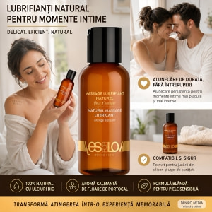 Lubrifiant De Masaj YESforLOV Organic  100ml