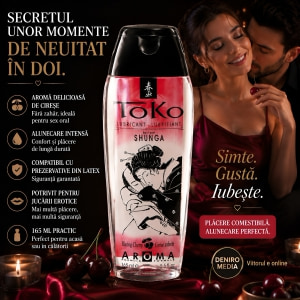 Lubrifiant Shunga Aromă Cireșe 165 ml