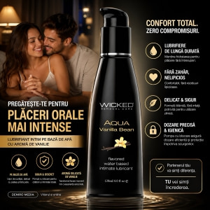 Lubrifiant Wicked Aqua Vanilla Bean 120ml