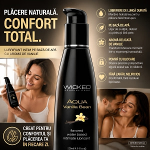 Lubrifiant Wicked Aqua Vanilla Bean 120ml