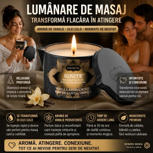 Lumânare Masaj Kama Sutra Vanilla 170g