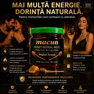 Macun Pastă De Miere cu Plante Pentru Libido și Tonus 40g