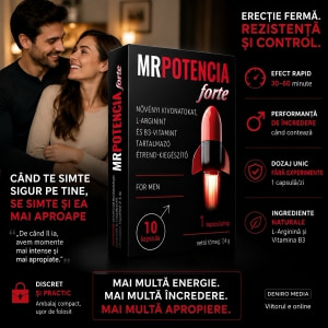 MrPotencia Forte — 10 Capsule Pentru Erecție și Potență