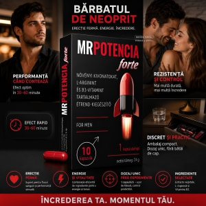 MrPotencia Forte — 10 Capsule Pentru Erecție și Potență