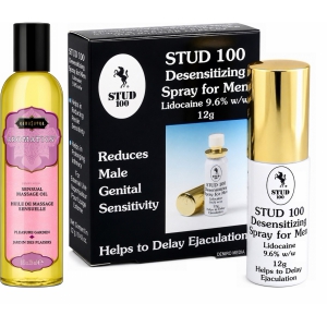 Pachet Spray Stud 100 Original + Ulei Masaj Grădina Plăcerii Kama Sutra 236ml Pachet Spray Stud 100 Original + Ulei Masaj Grădina Plăcerii Kama Sutra 236ml pe Naturo.ro