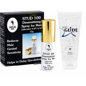 Pachet Spray Stud 100 Original + Lubrifiant Just Glide Anal 200ml pe Naturo.ro