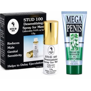 Pachet Cremă Mărire Mega Penis 75ml + Spray Stud 100 Original pe Naturo.ro