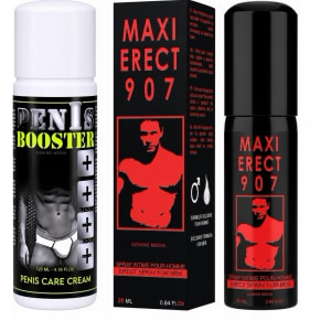 Pachet Cremă Pentru Potență Penis Booster 125ml + Spray Pentru Potență Maxi Erect 907 pe Naturo.ro