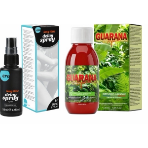 Pachet Spray HOT Delay 50 ml + Afrodisiac Guarana ZN Special 100ml Pachet Spray HOT Delay 50 ml + Afrodisiac Guarana ZN Special 100ml pe Naturo.ro