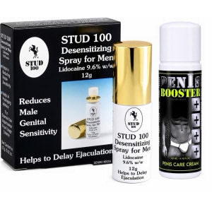 Pachet Cremă Pentru Potență Penis Booster 125ml + Spray Stud 100 Original pe Naturo.ro