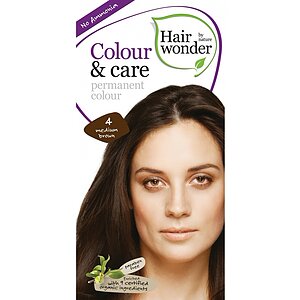 Vopsea păr naturală Colour Care 4 Medium Brown Hairwonder Vopsea păr naturală Colour Care 4 Medium Brown Hairwonder pe Naturo.ro