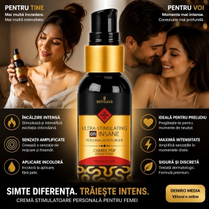 Gel Excitant Pentru Stimulare Clitoridiană Cherry Pop 57 ml