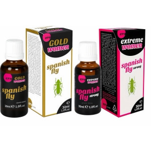 Pachet Afrodisiac Spain Fly Extreme Women 30ml + Afrodisiac Spanish Fly Strong Gold Women 30ml pe Naturo.ro