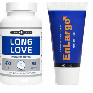Pachet Cremă Mărirea Penisului Enlargo 100ml + Pastile Ejaculare Precoce Long Love 90buc Pachet Cremă Mărirea Penisului Enlargo 100ml + Pastile Ejaculare Precoce Long Love 90buc pe Naturo.ro