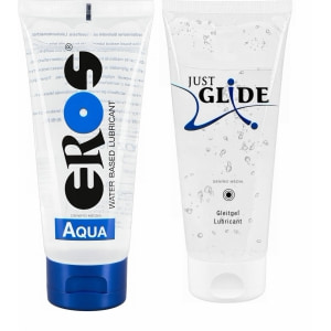 Pachet Lubrifiant Eros Aqua 200ml + Lubrifiant Just Glide Anal 200ml pe Naturo.ro