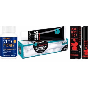 Pachet Maraton Viril: Kit 3-în-1 pentru Erecție Max Pachet Maraton Viril: Kit 3-în-1 pentru Erecție Max pe Naturo.ro