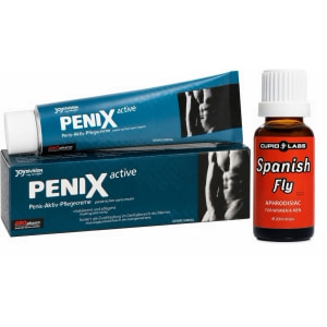 Pachet Picături Afrodisiace Spanish Fly 20ml + Cremă Pentru Potență Penix 75ml Pachet Picături Afrodisiace Spanish Fly 20ml + Cremă Pentru Potență Penix 75ml pe Naturo.ro