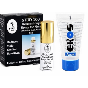 Pachet Spray Stud 100 Original + Lubrifiant Eros Aqua 50ml Pachet Spray Stud 100 Original + Lubrifiant Eros Aqua 50ml pe Naturo.ro