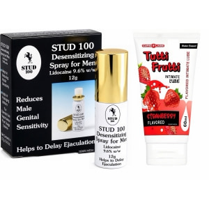 Pachet Spray Stud 100 Original + Lubrifiant Sex Oral Căpșuni 100ml Pachet Spray Stud 100 Original + Lubrifiant Sex Oral Căpșuni 100ml pe Naturo.ro