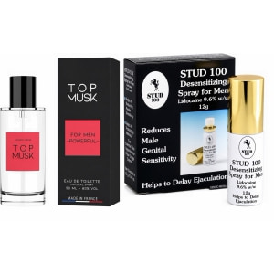 Pachet Spray Stud 100 Original + Parfum Feromoni Top Musk 75ml pe Naturo.ro