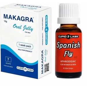 Pachet Stimulent Makagra Oral Jelly 10g + Picături Afrodisiace Spanish Fly 20ml Pachet Stimulent Makagra Oral Jelly 10g + Picături Afrodisiace Spanish Fly 20ml pe Naturo.ro