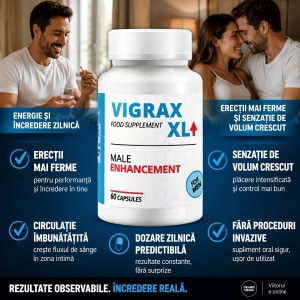 Pastile Creștere Penis Vigrax XL 60capsule
