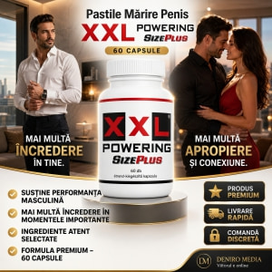 Pastile Mărire Penis XXL Powering Size Plus 60capsule