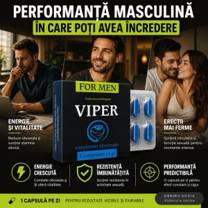 Pilule Putere Viper FR Activator Performanță 4buc