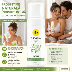 Pjur ORGANIC Fresh – Spumă Intimă Revitalizantă 150ml