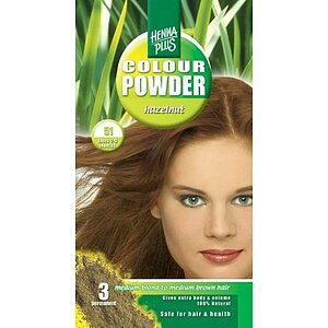 Vopsire Naturala Par Cu Pudra Henna Pudra Henna Hennaplus Hazelnut 51 100g