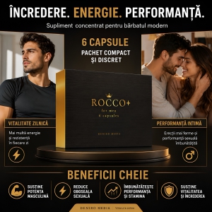 ROCCO Pills - 6 Capsule Pentru Potență Discretă