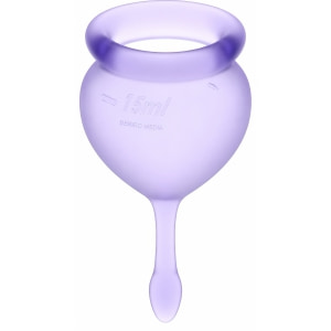 Satisfyer Feel Good Menstrual Cup Set Lila pe Naturo.ro