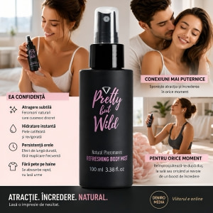 Secret Play Body Mist 100 ml, Feromoni și Hidratare