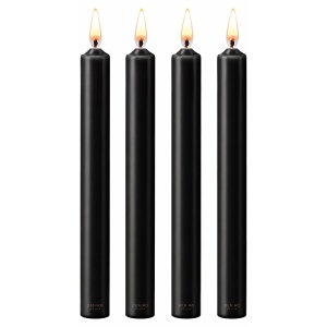 Set 4 Lumânări Negru Set 4 Lumânări Negru pe Naturo.ro