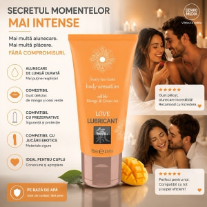 Shiatsu Love Lubricant Mango și Ceai Verde 75 ml