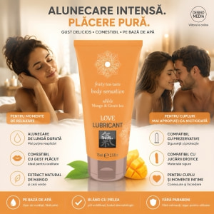 Shiatsu Love Lubricant Mango și Ceai Verde 75 ml