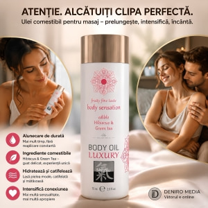 Shiatsu Ulei Comestibil Hibiscus și Ceai Verde 75 ml