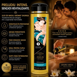 Shunga Massage Oil Island Blossoms 250ml