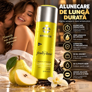 Lubrifiant Comestibil cu Aromă de Vanilie și Pere 50 ml